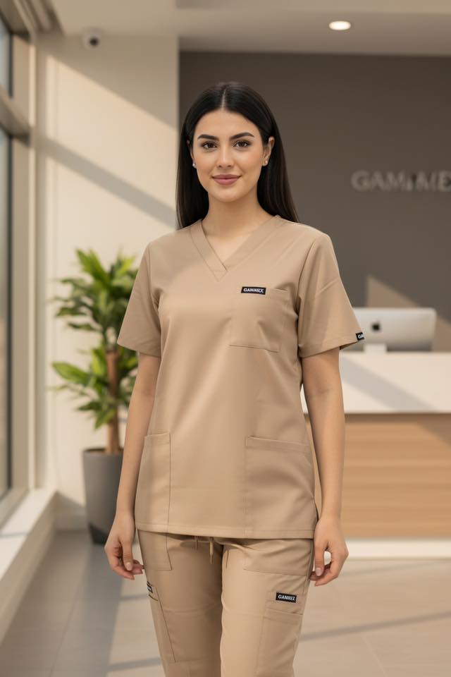 TS10 طقم طبي قماش قطني مستورد 2026 - الصورة 3