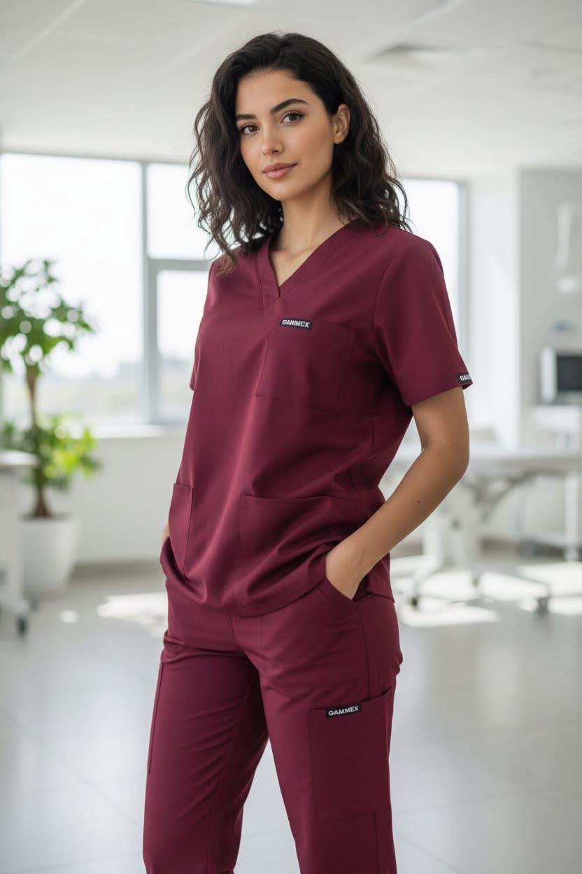 TS10 طقم طبي قماش قطني مستورد 2026