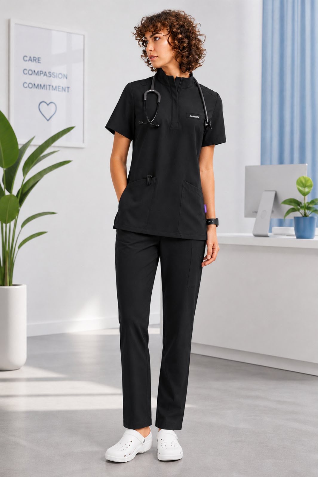 TS31 طقم طبي قماش قطني مستورد 2026 - الصورة 2