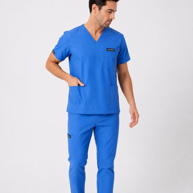 HOMME 2PIECES TS10 طقم طبي  قماش قطني مستورد