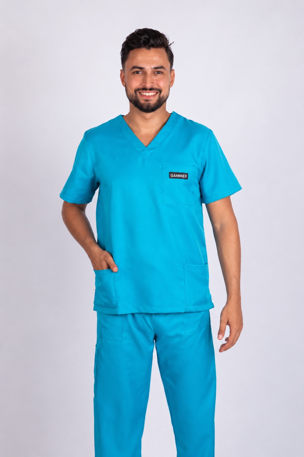 TS10V طقم طبي قماش قطني مستورد HOMME 2026 - الصورة 5