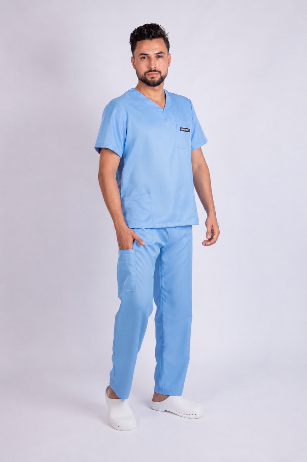 TS10V طقم طبي قماش قطني مستورد HOMME 2026 - الصورة 2